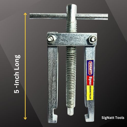 Bearing Puller 2 Jaw (Fan Bearing Puller), Metallic 5 inch, 2 Leg Bearing Puller, Reversible Jaws